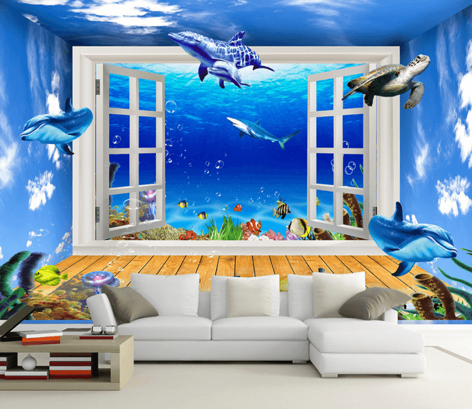 Sea Swimming Fishes Wallpaper AJ Wallpaper 
