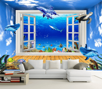 Sea Swimming Fishes Wallpaper AJ Wallpaper 