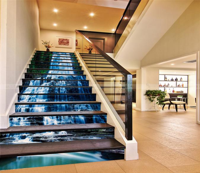 3D Rock Waterfalls 47 Stair Risers Wallpaper AJ Wallpaper 