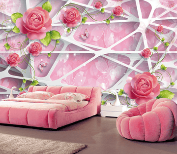 Fashionable Blossoms Wallpaper AJ Wallpaper 