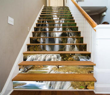 3D Pretty Misty Waterfalls 738 Stair Risers Wallpaper AJ Wallpaper 