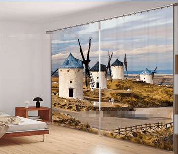 3D Windmills 1046 Curtains Drapes Wallpaper AJ Wallpaper 