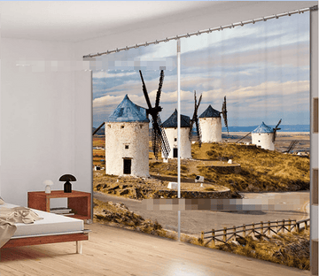 3D Windmills 1046 Curtains Drapes Wallpaper AJ Wallpaper 