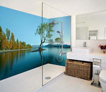 3D Lake Tree 88 Bathroom Wallpaper Wallpaper AJ Wallpaper 