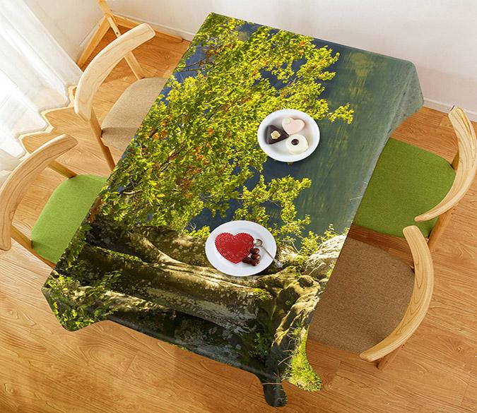 3D Lakeside Tree 778 Tablecloths Wallpaper AJ Wallpaper 