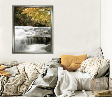 3D Forest River 006 Fake Framed Print Painting Wallpaper AJ Creativity Home 