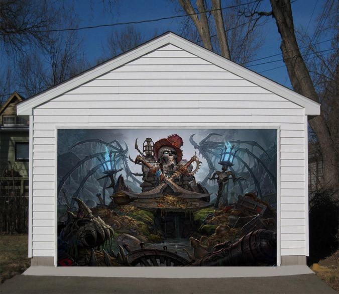3D Pirate Island 441 Garage Door Mural Wallpaper AJ Wallpaper 