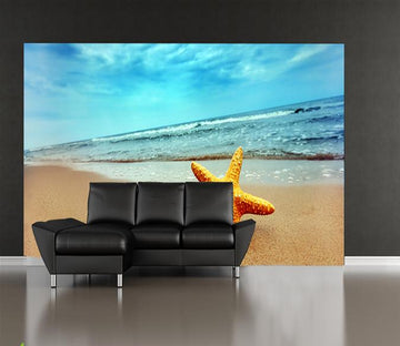3D Starfish Beach 596 Wallpaper AJ Wallpaper 