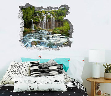 3D Waterfalls River 186 Broken Wall Murals Wallpaper AJ Wallpaper 