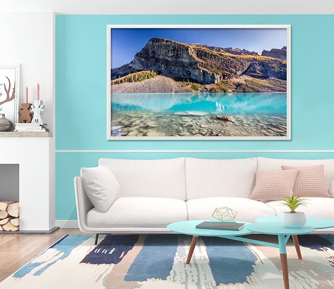 3D Slope Lake 179 Fake Framed Print Painting Wallpaper AJ Creativity Home 