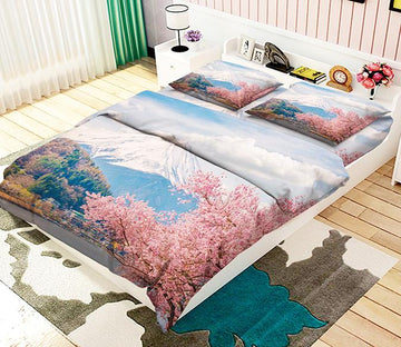 3D Mount Fuji Scenery 30 Bed Pillowcases Quilt Wallpaper AJ Wallpaper 