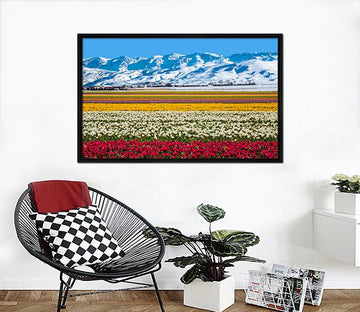 3D Flower Sea 189 Fake Framed Print Painting Wallpaper AJ Creativity Home 