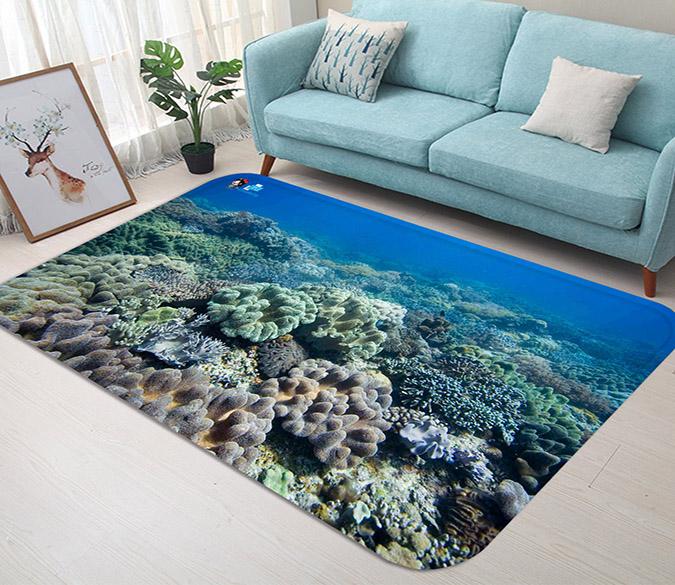 3D Seabed Corals 54 Non Slip Rug Mat Mat AJ Creativity Home 