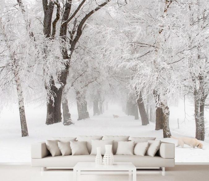 Beautiful Snow Landscape Wallpaper AJ Wallpaper 