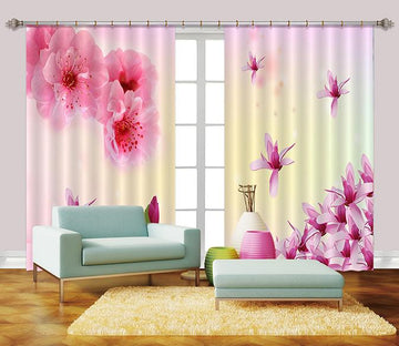 3D Flying Flowers 2454 Curtains Drapes Wallpaper AJ Wallpaper 