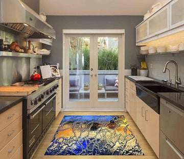 3D Shiny Glass Pattern Kitchen Mat Floor Mural Wallpaper AJ Wallpaper 