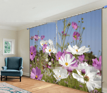 3D Swaying Flowers 2216 Curtains Drapes Wallpaper AJ Wallpaper 