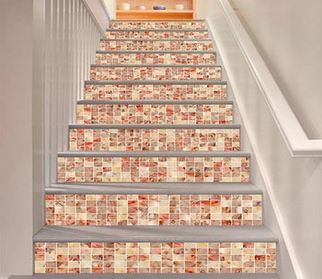 3D Small Square Lattice 1660 Stair Risers Wallpaper AJ Wallpaper 