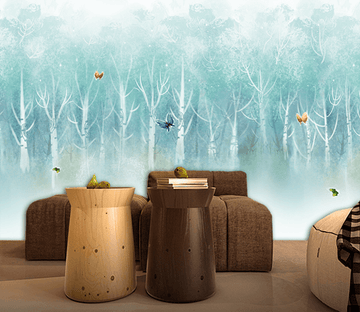 3D Forest Butterflies Wallpaper AJ Wallpaper 1 