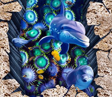 3D Sea Bottom Creatures Floor Mural Wallpaper AJ Wallpaper 2 