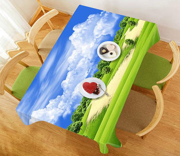 3D Grassland Trees 297 Tablecloths Wallpaper AJ Wallpaper 