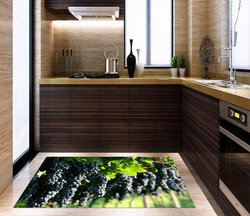 3D Mature Grapes 81 Kitchen Mat Floor Mural Wallpaper AJ Wallpaper 