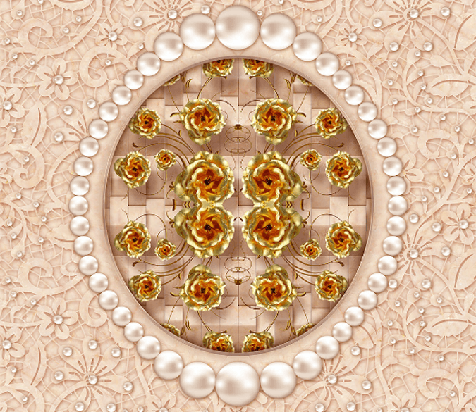3D Exquisite Pattern Floor Mural Wallpaper AJ Wallpaper 2 