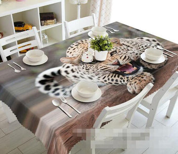 3D Leopard 991 Tablecloths Wallpaper AJ Wallpaper 
