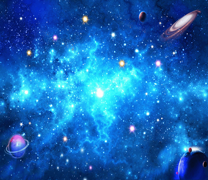 Bright Blue Space Wallpaper AJ Wallpaper 2 