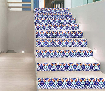 3D Graceful Flower Pattern 1699 Stair Risers Wallpaper AJ Wallpaper 