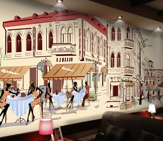 3D Afternoon Tea 088 Wallpaper AJ Wallpaper 