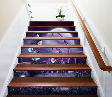 3D Flowers Mushrooms 1176 Stair Risers Wallpaper AJ Wallpaper 