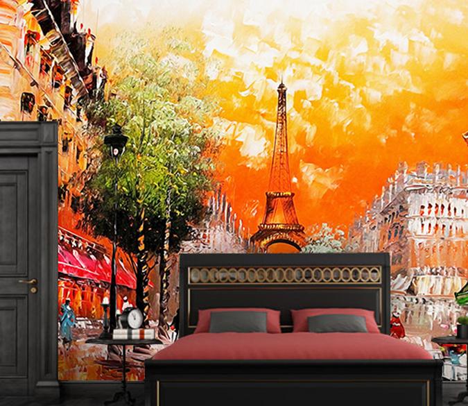 3D Tower Sunset 130 Wallpaper AJ Wallpaper 