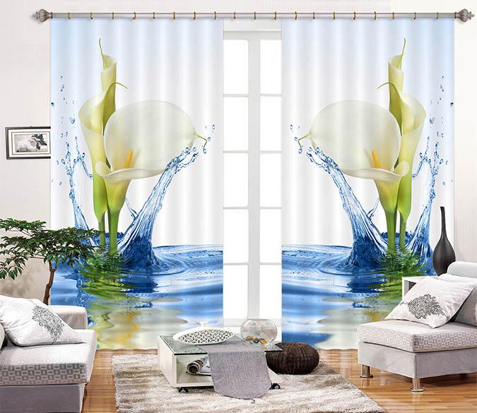 3D Pretty Pure Flowers 2280 Curtains Drapes Wallpaper AJ Wallpaper 