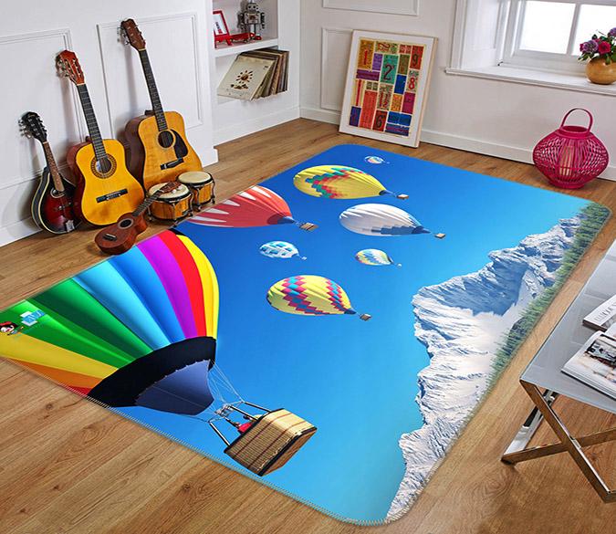 3D Hot Air Balloons 209 Non Slip Rug Mat Mat AJ Creativity Home 