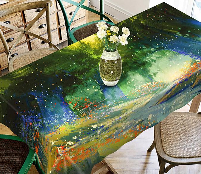 3D Painting Trees 710 Tablecloths Wallpaper AJ Wallpaper 