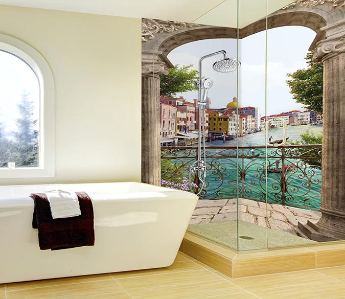 3D Venice Landscape 44 Bathroom Wallpaper Wallpaper AJ Wallpaper 
