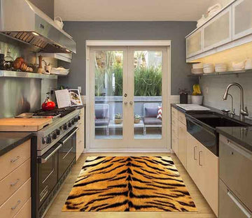 3D Tiger Fur Pattern Kitchen Mat Floor Mural Wallpaper AJ Wallpaper 