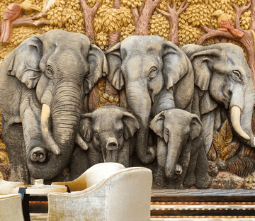 An Elephant Family Wallpaper AJ Wallpaper 