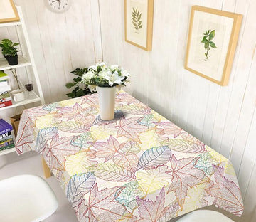 3D Leaves Veins Pattern 366 Tablecloths Wallpaper AJ Wallpaper 