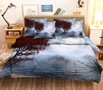 3D Misty Sea 11 Bed Pillowcases Quilt Wallpaper AJ Wallpaper 