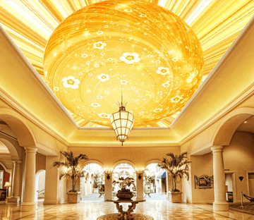 Golden Ball Flower 182 Wallpaper AJ Wallpaper 