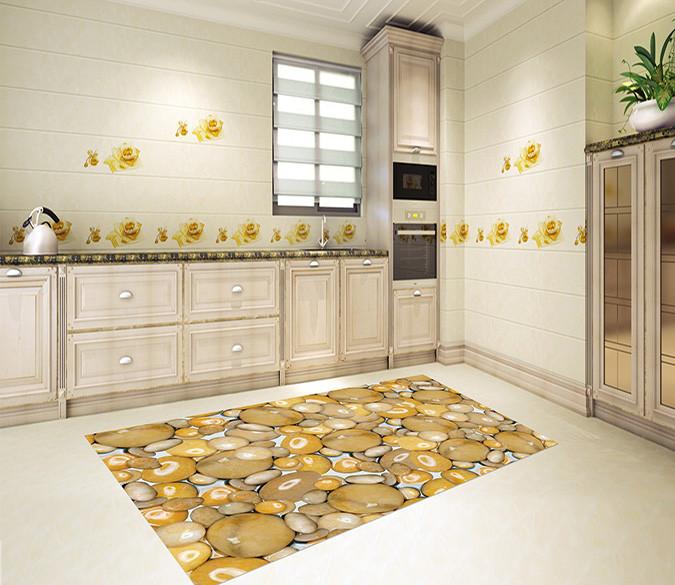 3D Wet Stones 153 Kitchen Mat Floor Mural Wallpaper AJ Wallpaper 