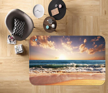 3D Sunset Sea View 117 Non Slip Rug Mat Mat AJ Creativity Home 