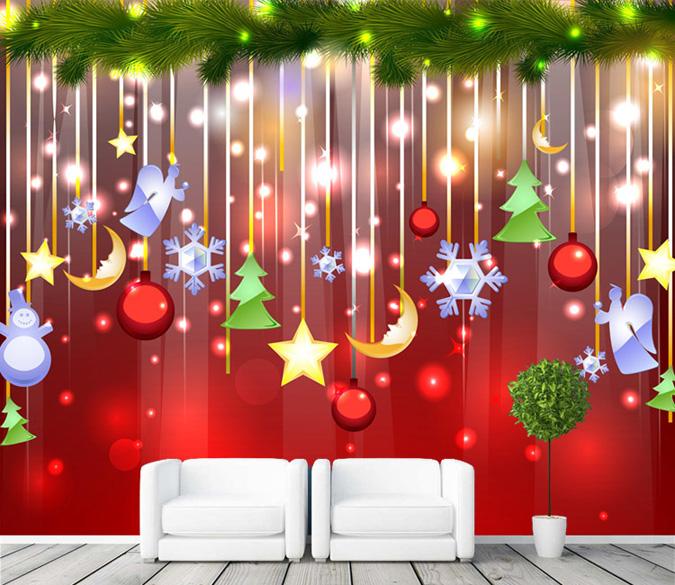 3D Star Ornaments 100 Wallpaper AJ Wallpaper 