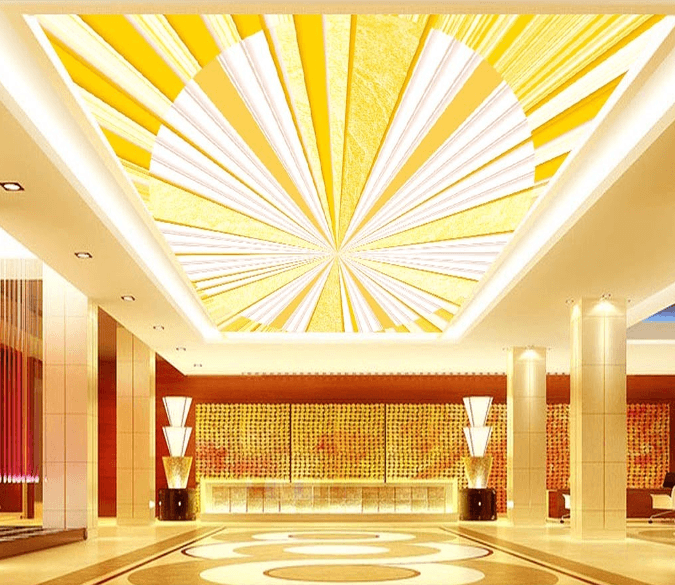 Gold Piece Stitching Circle 121 Wallpaper AJ Wallpaper 