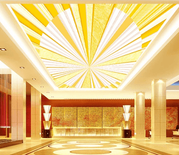 Gold Piece Stitching Circle 121 Wallpaper AJ Wallpaper 