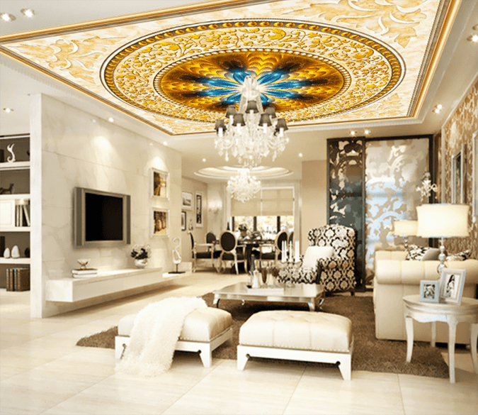 Circle Blue Pattern 133 Wallpaper AJ Wallpaper 