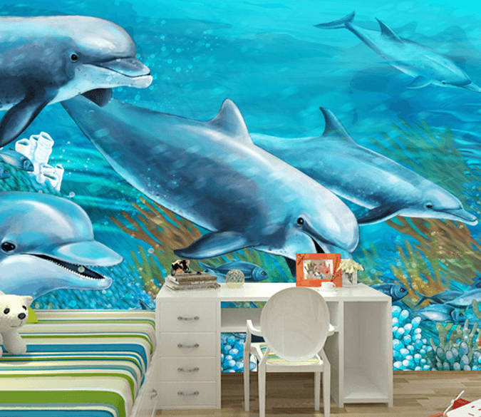 Cute Dolphins Wallpaper AJ Wallpaper 