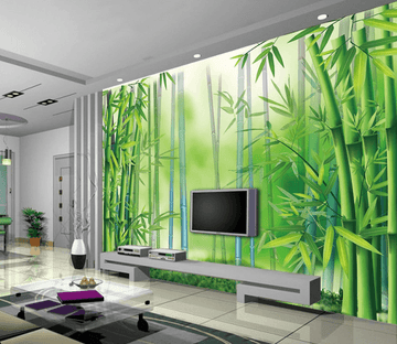 Colorful Bamboo Forest Wallpaper AJ Wallpaper 